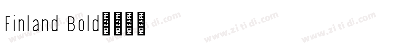Finland Bold字体转换
